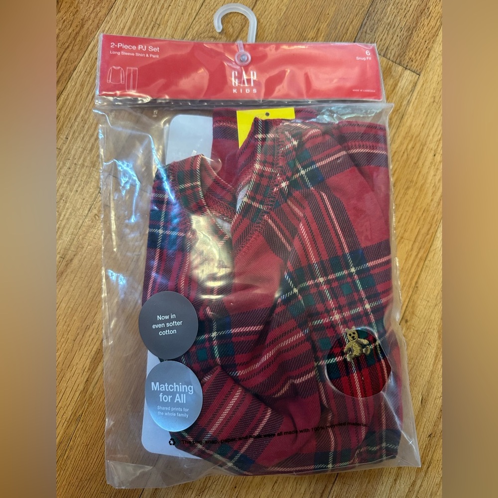GAP Red Plaid PJs